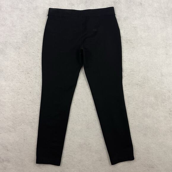 Eddie Bauer Pants Womens Size 10 Black Flat Front Mid Rise Stretch Pant Casual - Picture 5 of 13